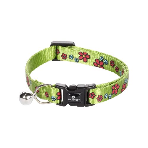 Flamingo - Cat Collar - Ziggi 20-35cm Flower Green - petservo