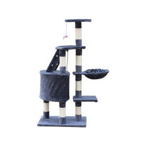 Buy Online YES4PETS 120cm Grey Multi-Level Cat Scratching Post Tree - PetServo