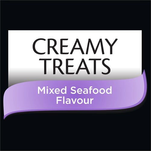 Dine - Creamy Treats 12g Mixed Seafood Flavour Cat Treats - 32 Sachets - petservo