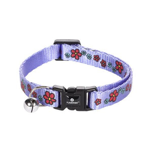 Flamingo - Cat Collar - Ziggi 20-35cm Flower Lilac - petservo