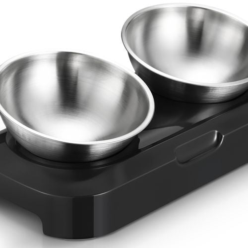 Yes4pets - Stainless Steel Pet Water Bowl Portable Feeder Dog Cat