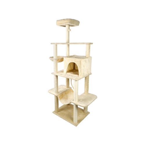 Pet Zone - 185cm Beige Cat Scratching Tree - petservo