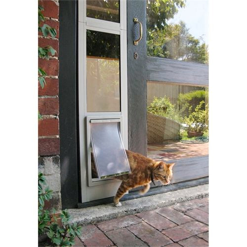 Hartman - 385 x 270mm Pet Door For Patio And Sliding Doors - Large - silver Grey