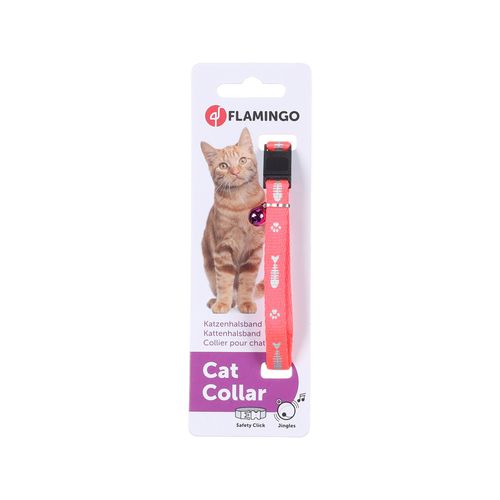 Flamingo - Cat Collar - Ziggi 20-35cm Flower Pink - petservo