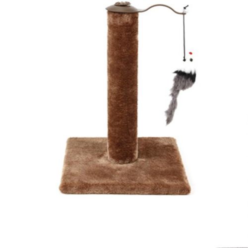 YES4PETS - Cat Kitten Single Scratching Post with Toy-Brown