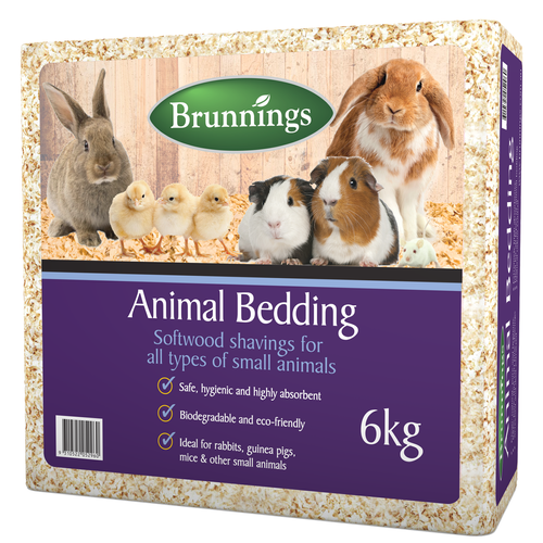 Brunnings - Softwood Shavings Animal Bedding - 6kg - petservo