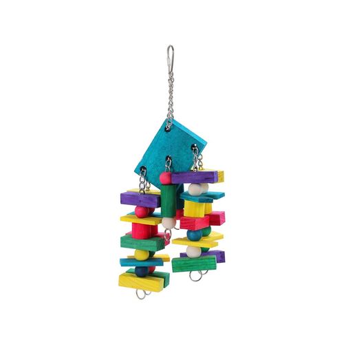 Paws and Claws - 35x18cm Wood Dangler Parrot Pet/Bird Toy - 2x