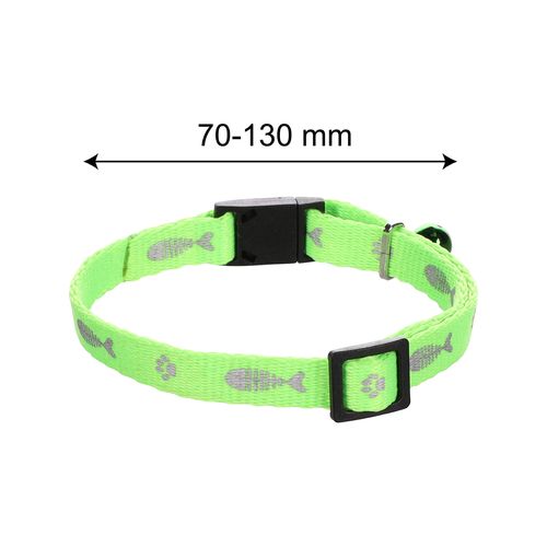 Flamingo - Ziggi 20-35cm Green Cat Collar - petservo