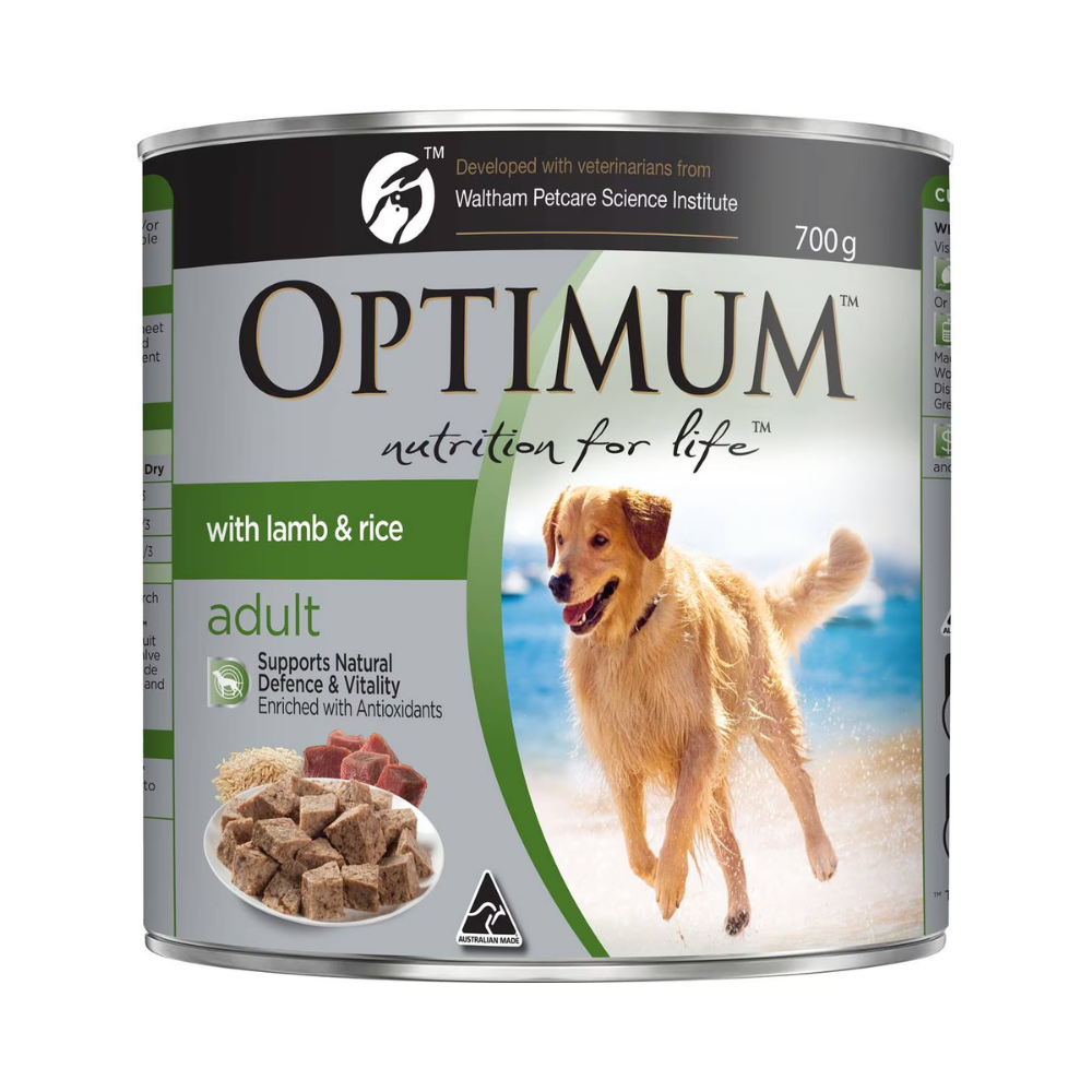 Optimum - Adult With Lamb & Rice Wet Dog Food 700g - Petservo