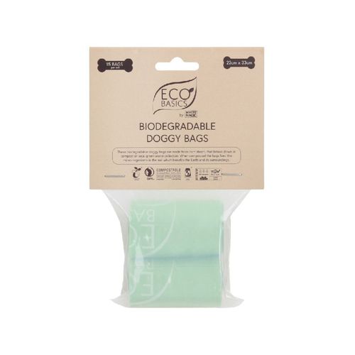 White Magic - Eco Basics 22 x 33cm Biodegradable Doggy Bags - 2x 15pc