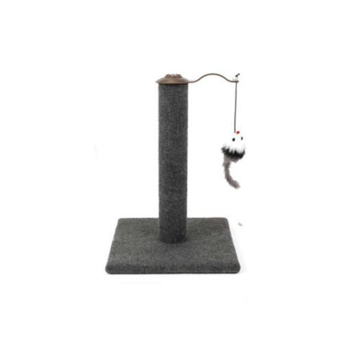 YES4PETS - Cat Kitten Single Scratching Post with Toy-Grey