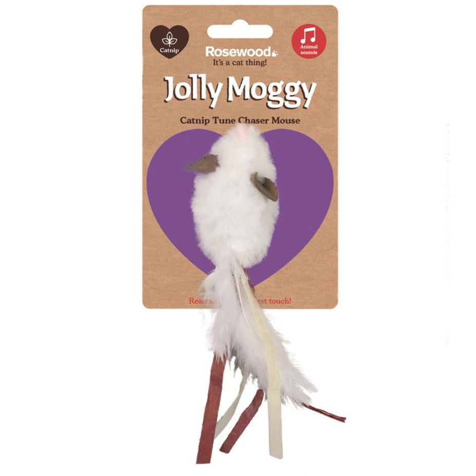 Rosewood - Jolly Moggy Catnip Tune Chaser Mouse - Petservo