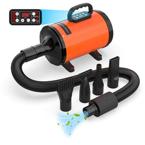 Advwin - 2000W Pet Hair Dryer LCD Display - Orange - petservo