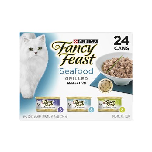 Fancy Feast - 85g Classic Grilled Seafood Wet Cat Food - 24 Pack - petservo