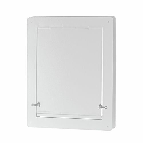 Pinnacle Hardware - 405 x 330mm Metal Pet Door - White