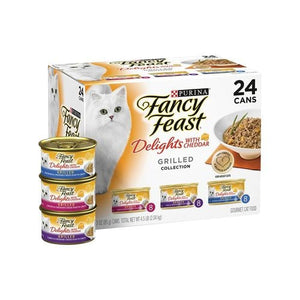 Fancy Feast - 85g Delights with Cheddar Grilled Wet Cat Food - 24 Pack - petservo