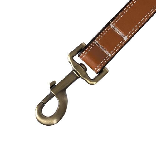 Happy Tails - 120cm Faux Leather Dog Lead - petservo