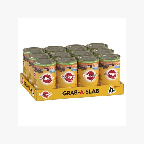 Pedigree 1.2kg Grab-A-Slab Cans - 12 Pack