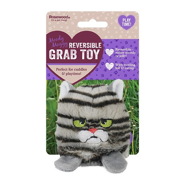 Rosewood - REVERSIBLE MOODY MOGGY GRAB TOY - Petservo