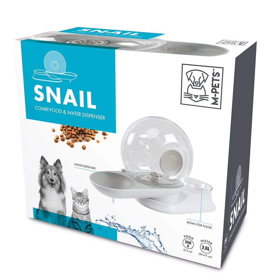 M-PETS - SNAIL COMBI Food & Water Dispenser 2800 ml / 240 g