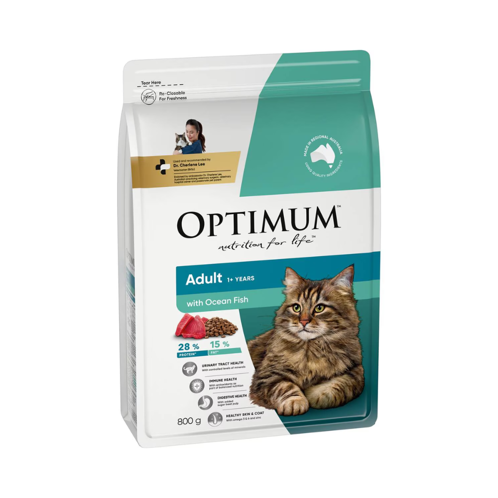 Optimum - Ocean Fish Adult Dry Cat Food 800g - Petservo