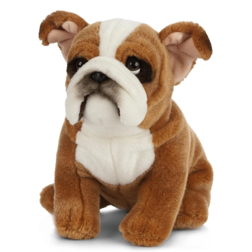 Living Nature - Soft Toy Plush Pet Animal, English Bulldog (20cm)