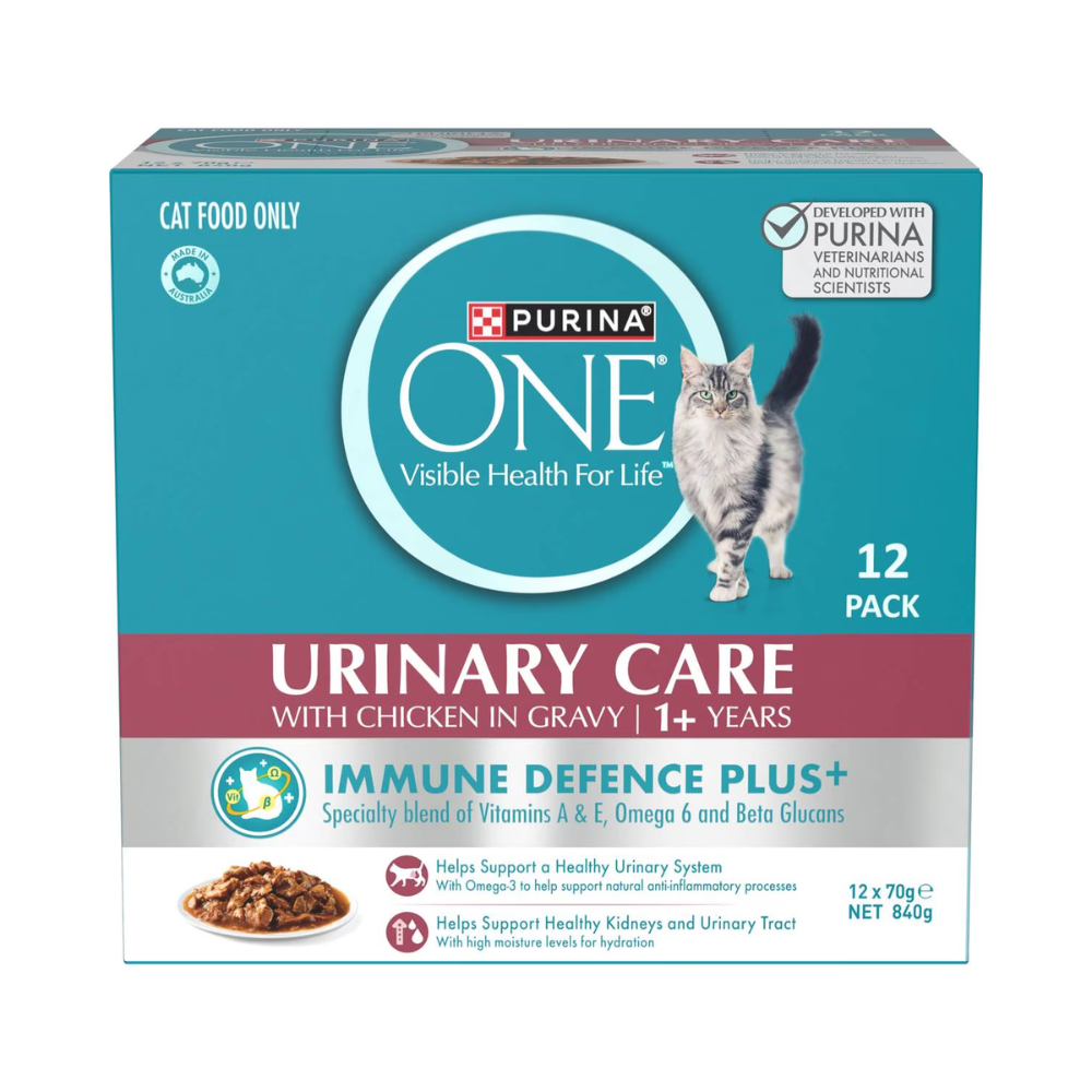 Purina One - Cat Food Urinary Care Chicken In Gravy 70g X 12 Pack - Petservo