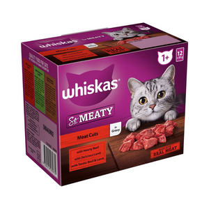 Whiskas - 1+ Years So Meaty Wet Cat Food With Meat Cuts In Gravy 85g X 12 Pack - Petservo