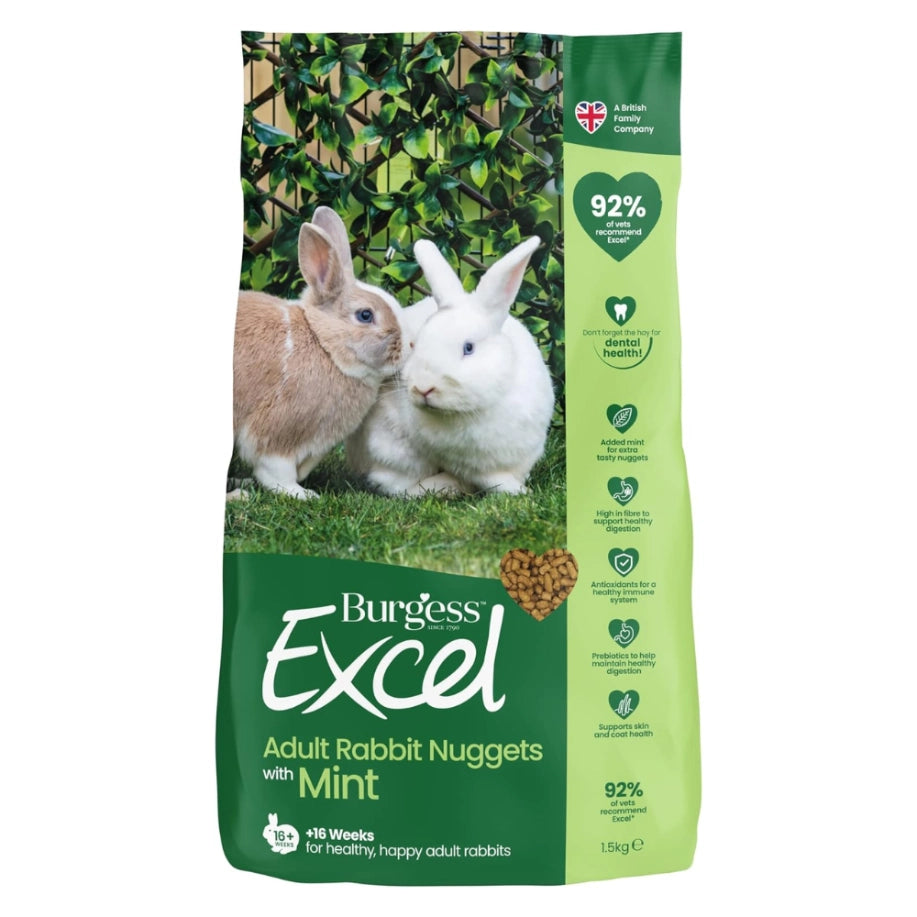 Burgess - Excel Rabbit Pellets with Mint 1.5kg - Petservo