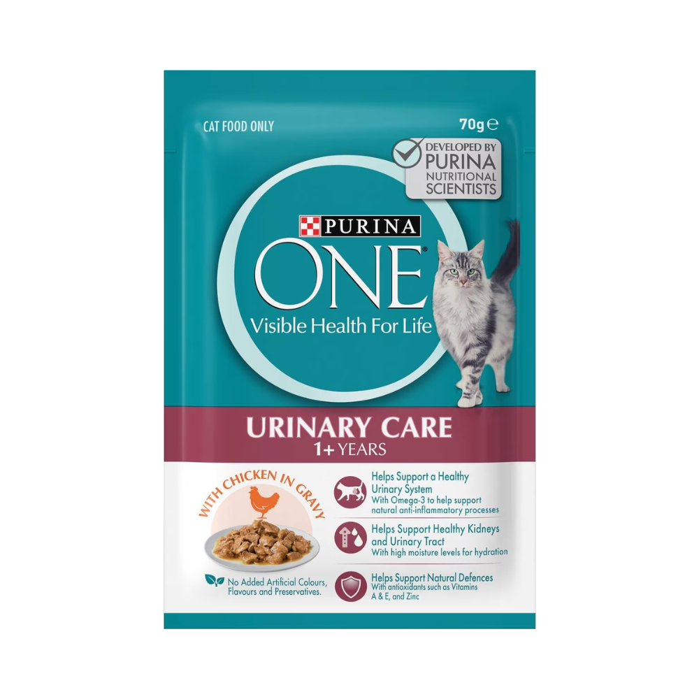 Purina One - Adult Urinary Care With Chicken In Gravy Wet Cat Food 70g - Petservo