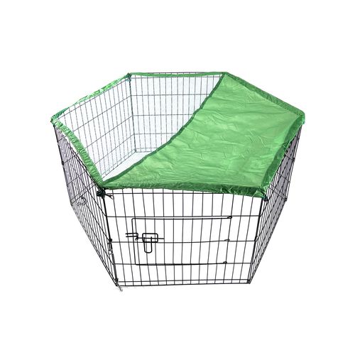 YES4PETS - 6 Panel Dog Cat Exercise Playpen Puppy Enclosure Rabbit Fence With Cover