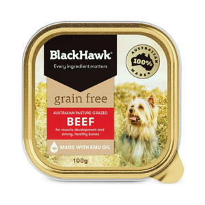 Black Hawk - Grain Free Dog Can - Beef - 100g - Petservo