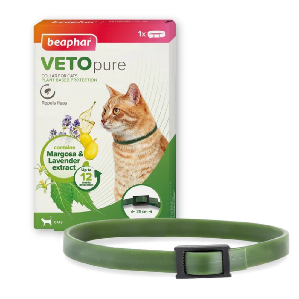 Beaphar - VETOpure Flea & Tick Collar Green Cat - Petservo