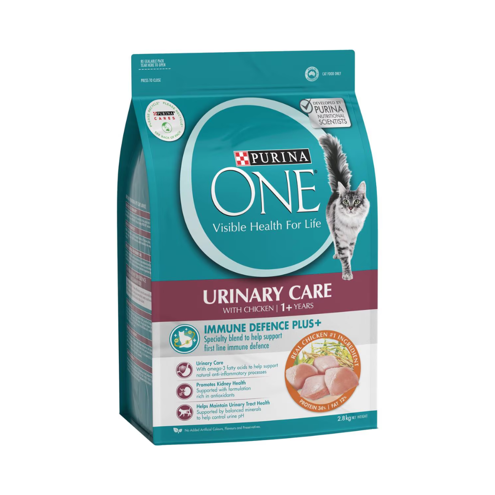 Purina One - Urinary Care With Chicken 1+ Years Dry Cat Food 2.8kg - Petservo