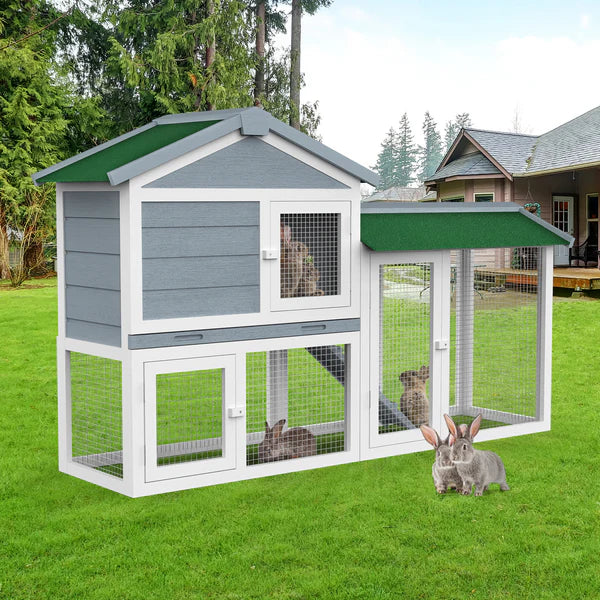 Advwin - Rabbit Hutch Chicken Coop 148x45x85cm