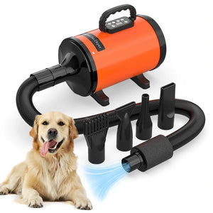 Advwin - 2000W Pet Hair Dryer LCD Display - Orange - petservo