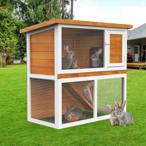 Advwin - Rabbit Hutch Chicken Coop 89.5×45×79.5cm