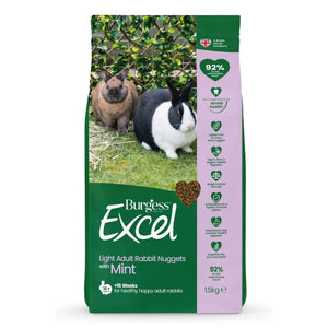 Burgess - Excel Light Pellets for Overweight Rabbits 1.5kg - Petservo