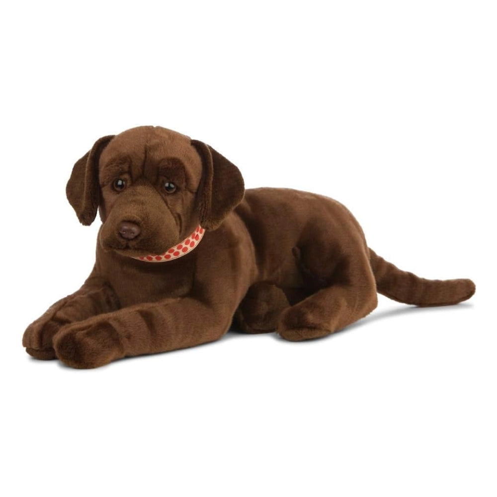 Living Nature - Soft Toy Plush Pet Animal, Giant Labrador Dog, Chocolate Brown (60cm)