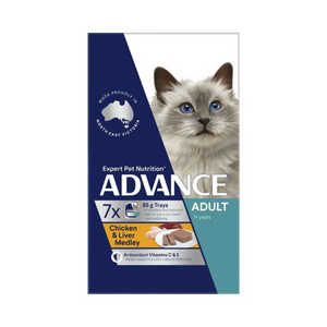 Advance - Adult Cat Chicken and Liver Medley - Wet - (7 x 85g) - Petservo