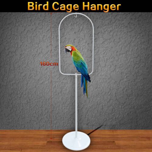 Salesbay - Bird Cage Hanger Stand White Metal Tube Frame Canary Cages - 160cm