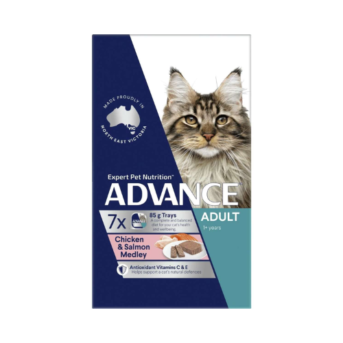 Advance - Adult Cat Chicken and Salmon Medley - Wet - (7 x 85g) - Petservo