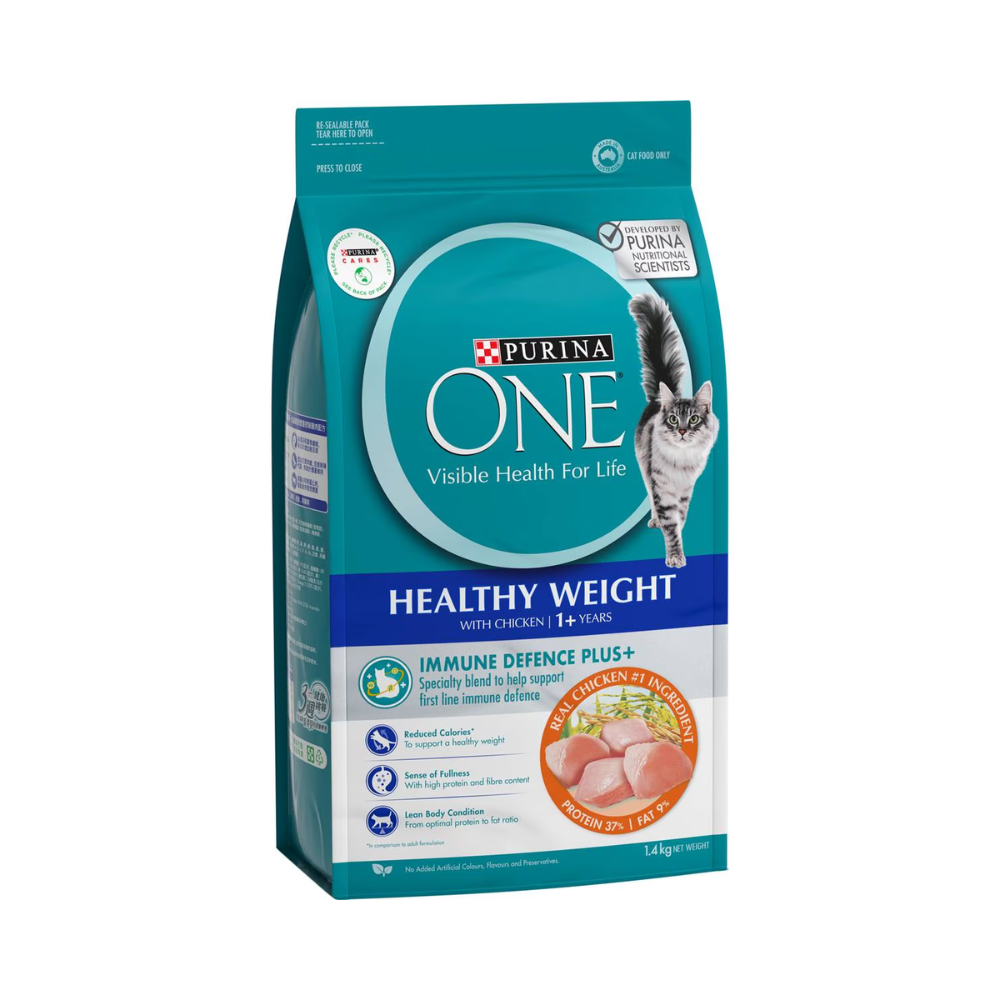 Purina One - Healthy Weight With Chicken 1+ Years Dry Cat Food 1.4kg - Petservo