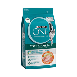 Purina One - Coat & Hairball With Chicken 1+ Years 1.4kg - Petservo