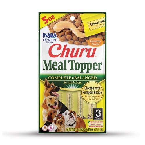 Inaba - CHURU MEAL TOPPER Chicken with Pumpkin Recipe - 3 Tubes - Petservo