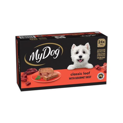 My Dog - 100g Gourmet Beef Trays - 24 Pack