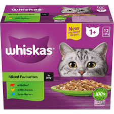 Whiskas - Adult 1 + Years Wet Cat Food Mixed Favourites In Jelly 85g X 24 Pack