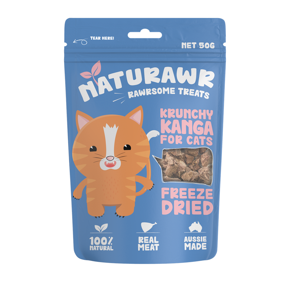 Naturawr - Krunchy Kanga for Cats 50g - Petservo