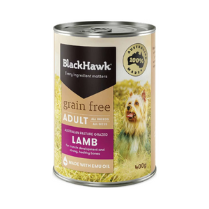 Black Hawk - Grain Free Dog Can - Lamb - 400g - Petservo