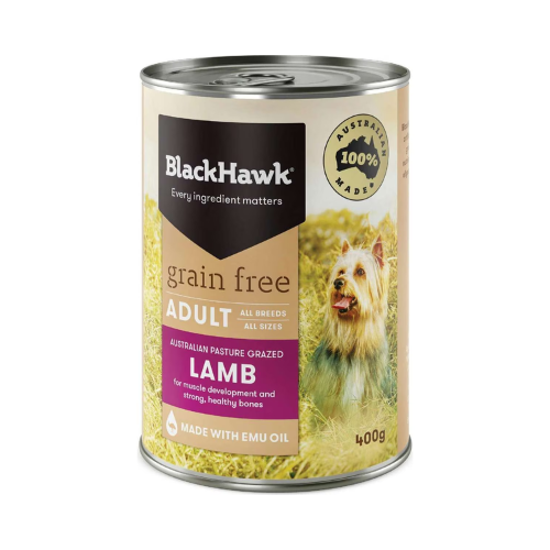 Black Hawk - Grain Free Dog Can - Lamb - 400g - Petservo